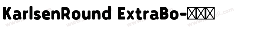 KarlsenRound ExtraBo字体转换